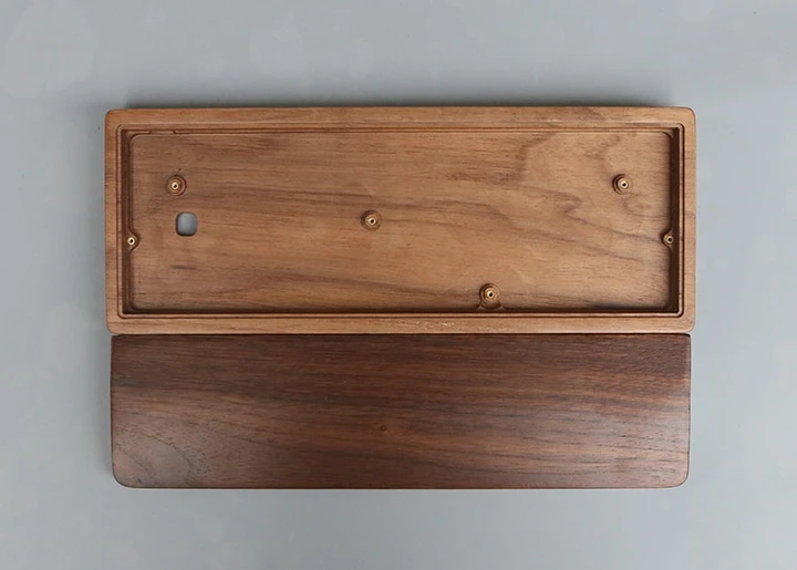 Solid Wood 60% Layout Wrist Rest Case