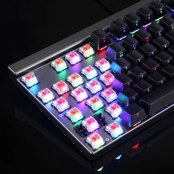 KBD8 104-Keys Outemu Switch Mechanical Gaming Keyboard RGB Backlit