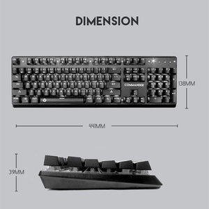 KBD8 RGB Backlit Mechanical Gaming Keyboard And Mouse Set