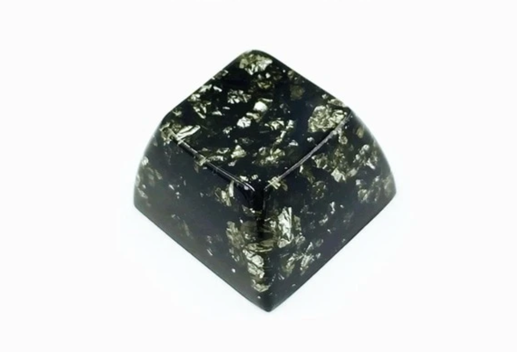 Handmade Resin & Silver Foil Artisan Keycap – Keyboard8