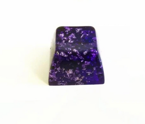 Handmade Resin & Silver Foil Artisan Keycap