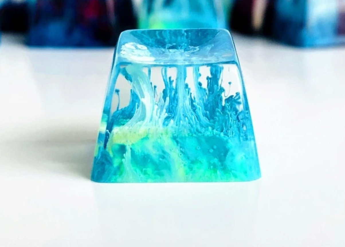 Handmade Coral Resin Keycap