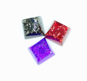 Handmade Resin & Silver Foil Artisan Keycap